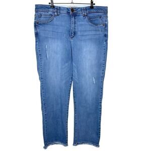 Democracy AB Technology Vintage Skinny High Waist Ankle Jeans Medium Wash Sz 16
